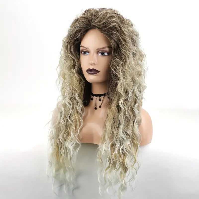 Ombre Long Curly Wavy Wig